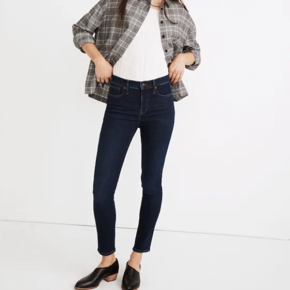MADEWELL 9" Mid-Rise Skinny Jeans in Orland Wash: TENCEL Denim Edition Size 26